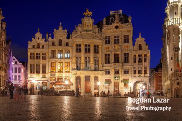 Houses in Grand Place, Brussels, Belgium