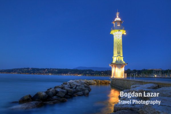 Paquis Lighthouse, Geneva, Switzerland