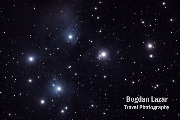 The Pleiades (M45) open cluster