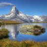 Matterhorn from Lake Stelliesee, Switzerland